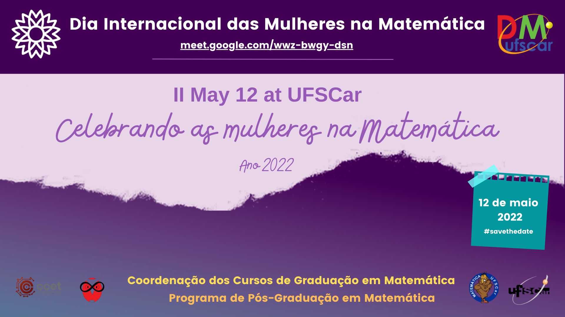 Banner of II May 12 at UFSCar