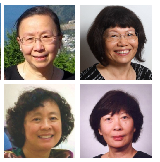 4 headshots, of Alice Chang, Fan Chung Graham, Winnie Li and Gloria Wu 