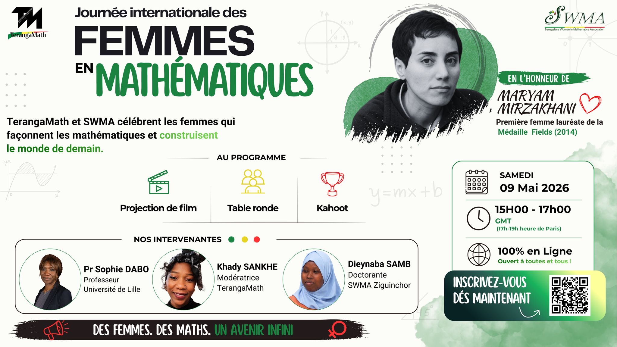 An online event on the occasion of the International Day of Women in Mathematics.