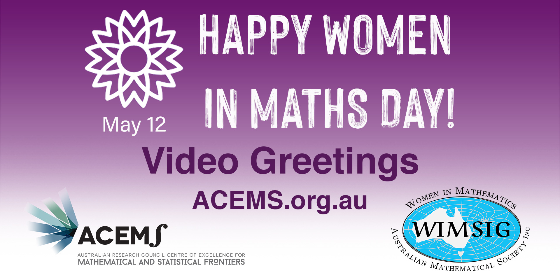 Women in Maths Day Video Greetings