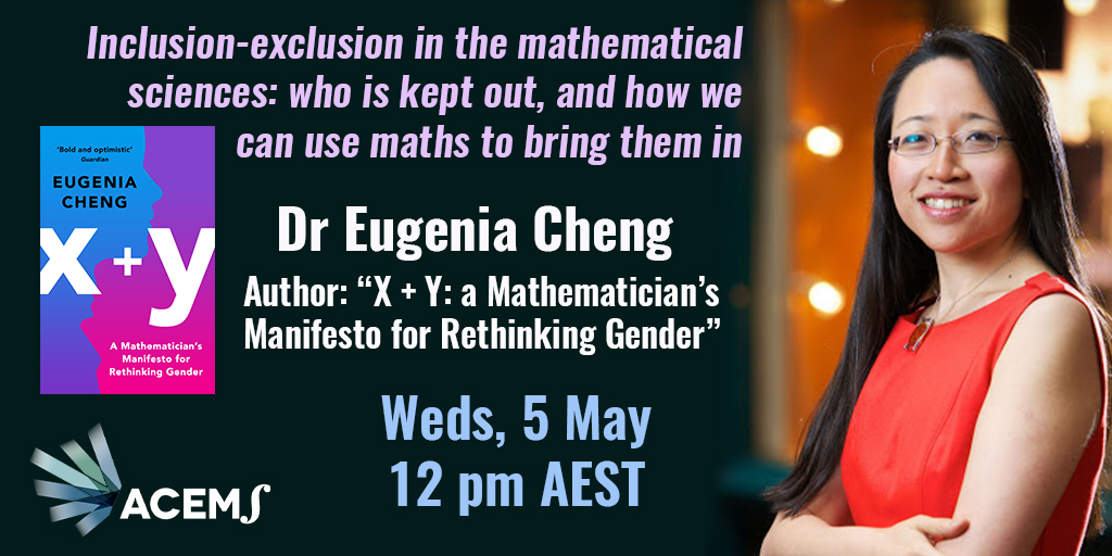 May 5: Free Virtual Public Lecture featuring Dr Eugenia Cheng