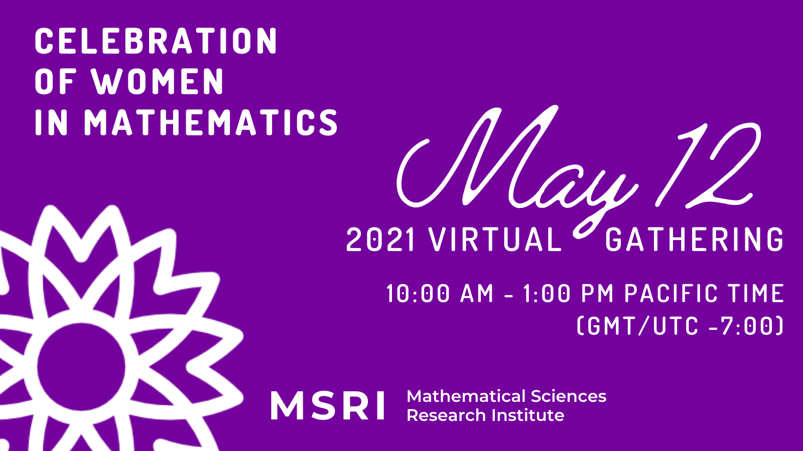 MSRI May 12 event promotional image