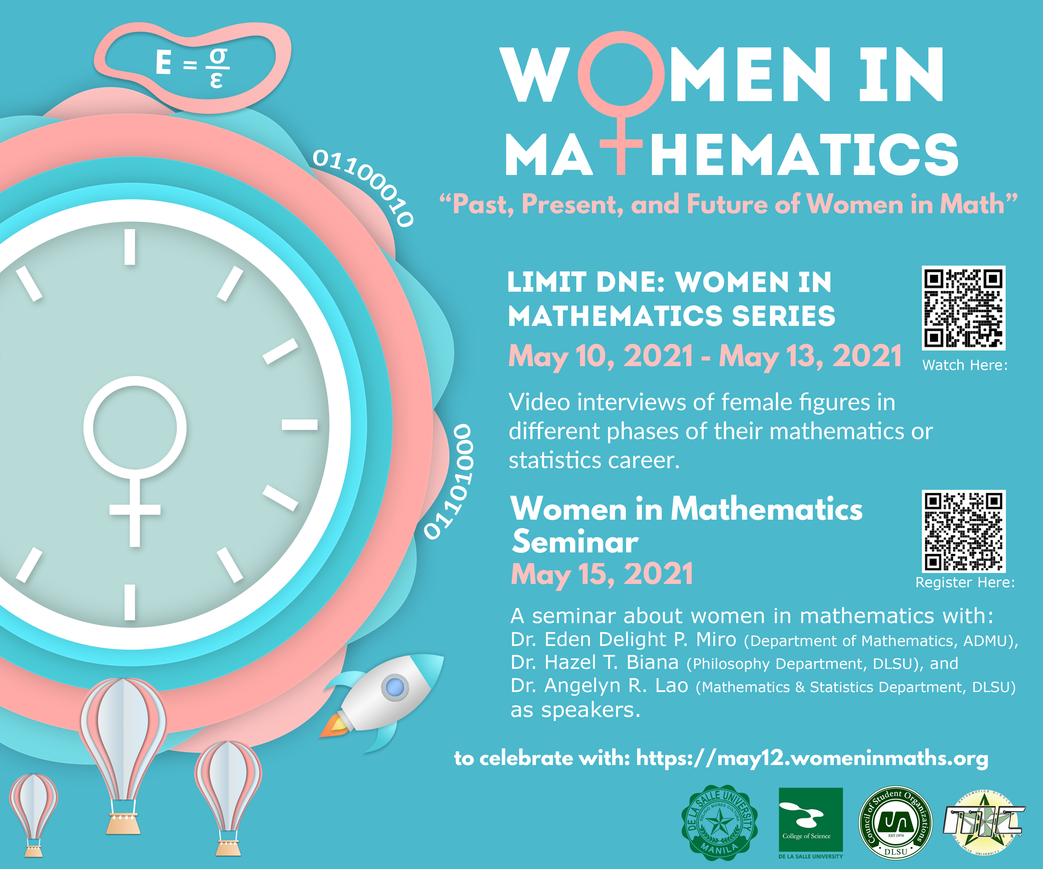 De La Salle University celebrates Women in Mathematics (Event Poster)