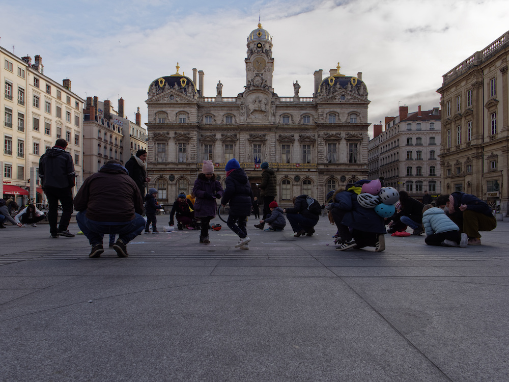 #streetmath in Lyon's square, just near the City Hall