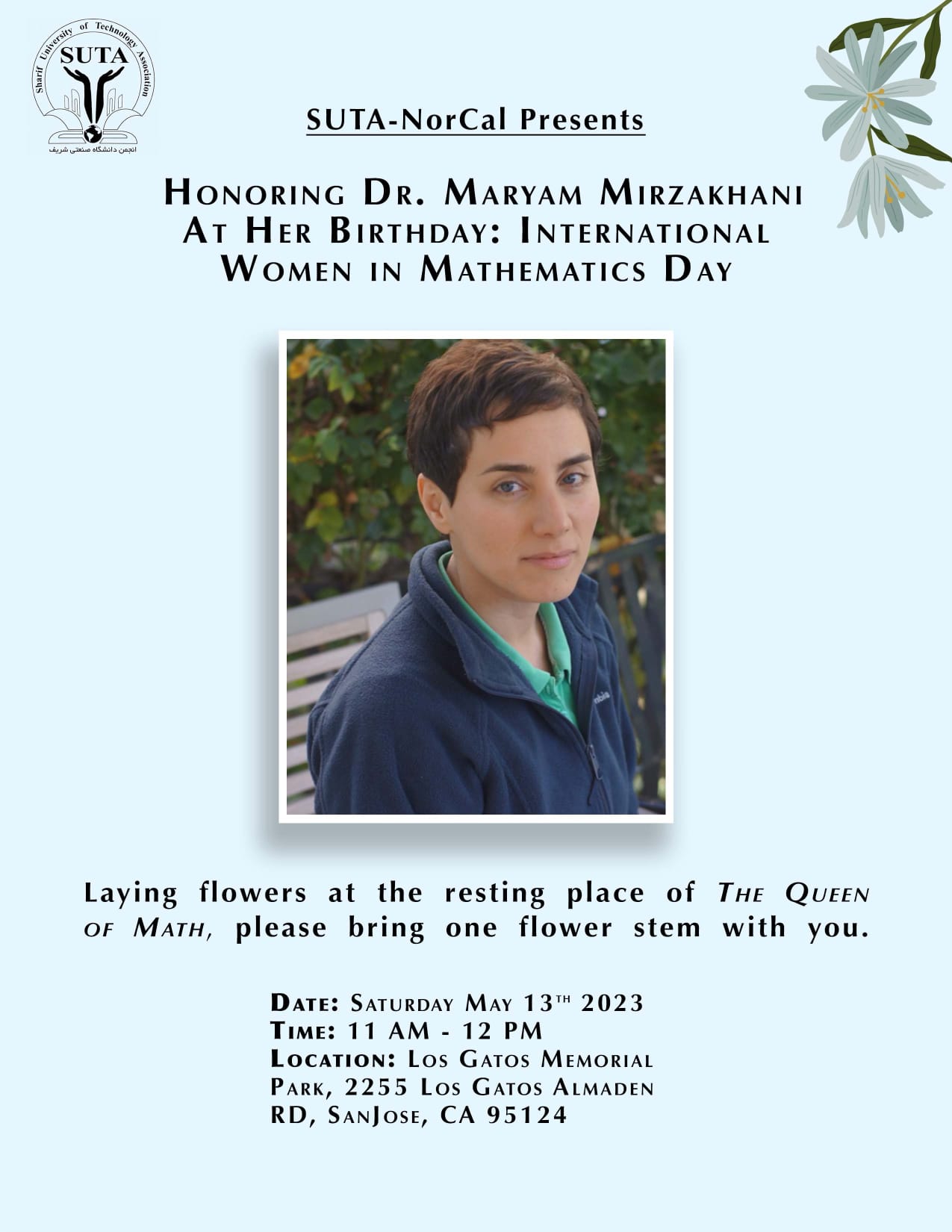 Honoring Dr. Maryam Mirzakhani At Her Birthday: International Women in Math Day