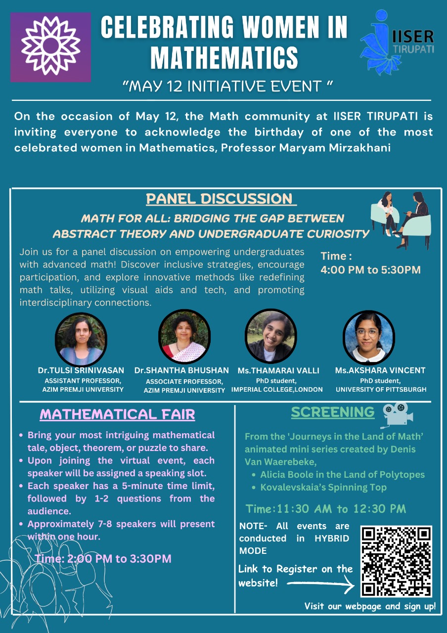 Celebrating Women in Mathematics Event Poster