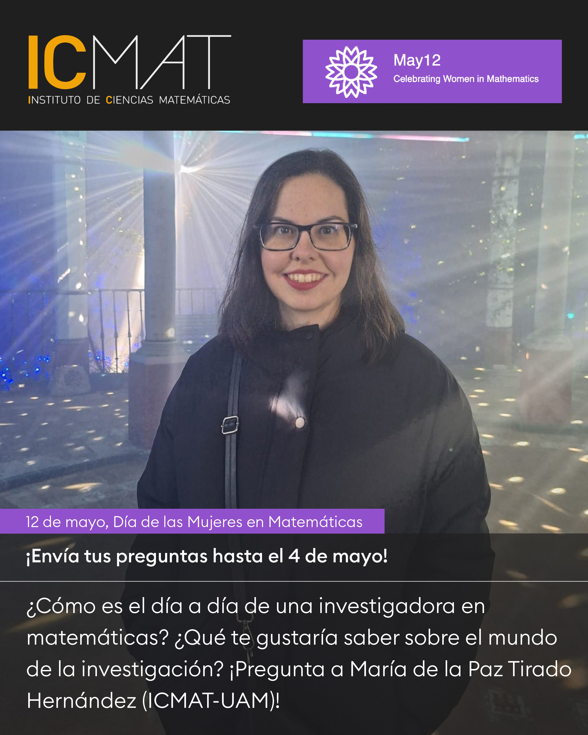 What is the work of a mathematics researcher like? Ask María de la Paz Tirado Hernández (ICMAT–UAM)