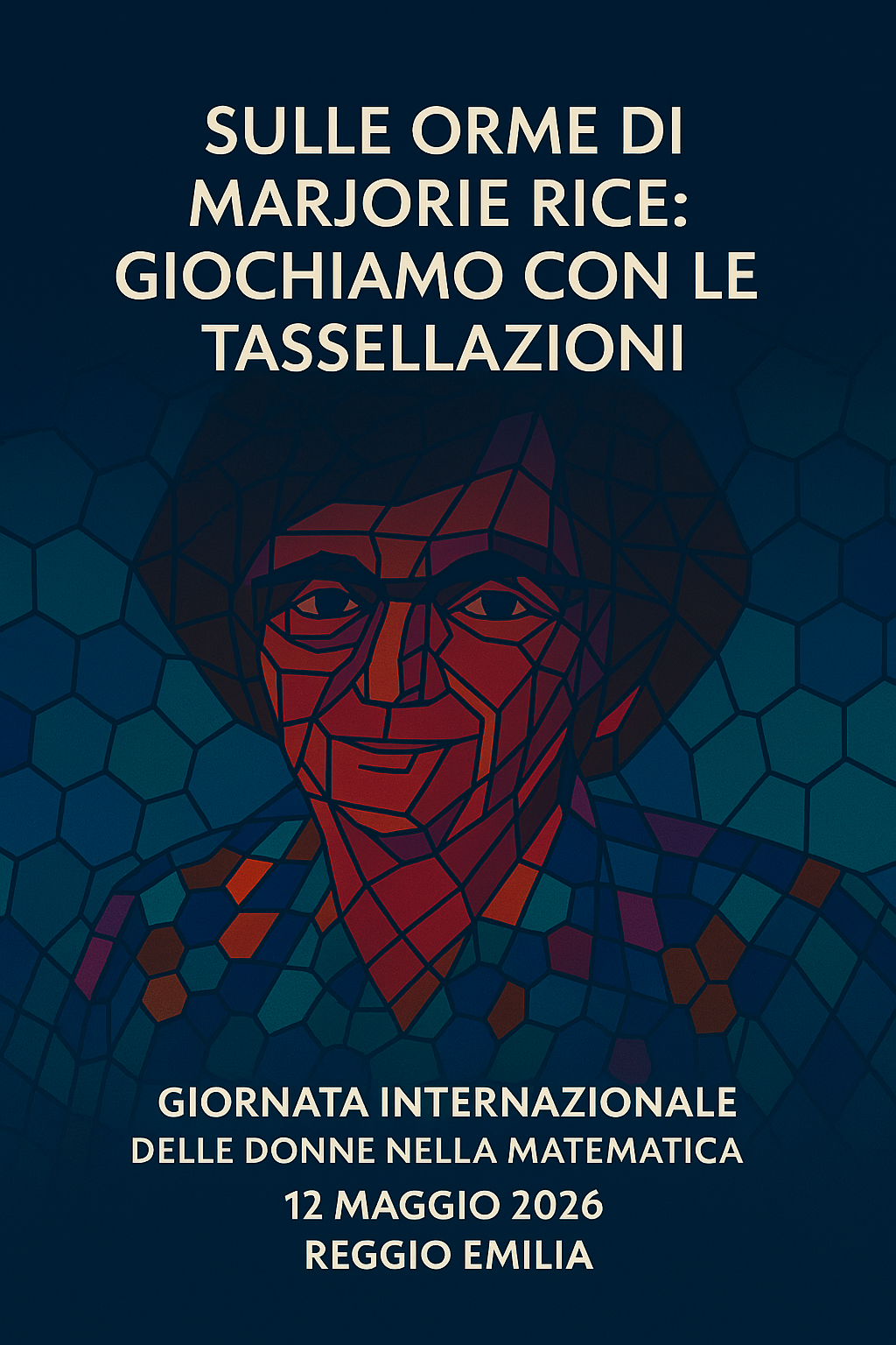 In Marjorie Rice's footprints: let's play with tesselations, event to celebrate May 12, 2026 in Reggio Emilia