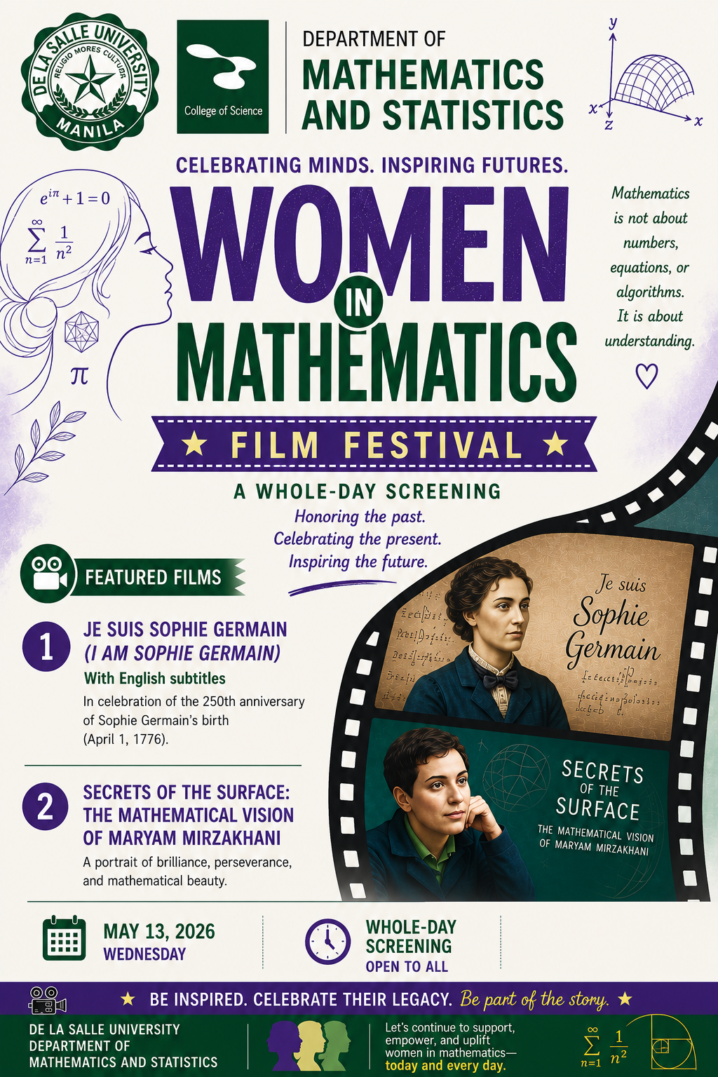Celebrating Minds, Inspiring Futures: Women in Mathematics Film Festival