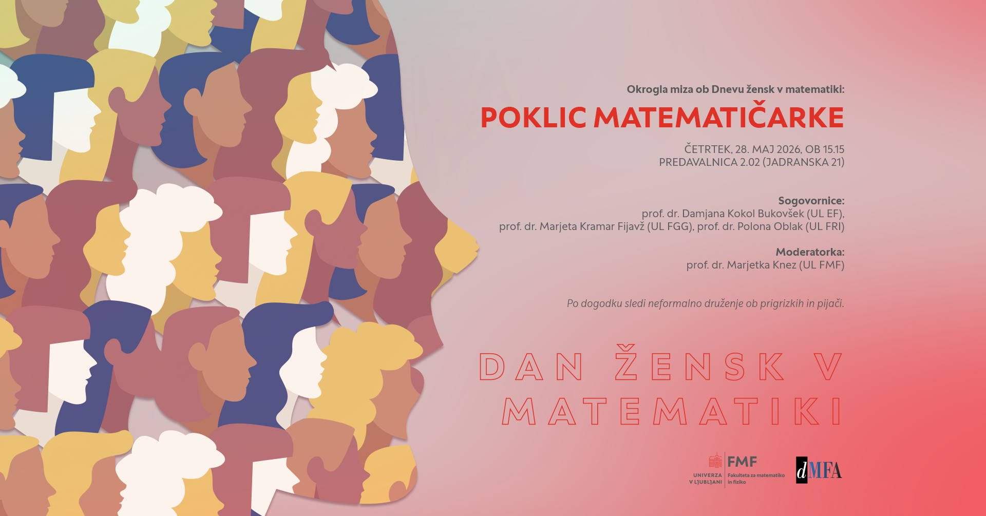 Poster of the event The Profession of a Female Mathematician