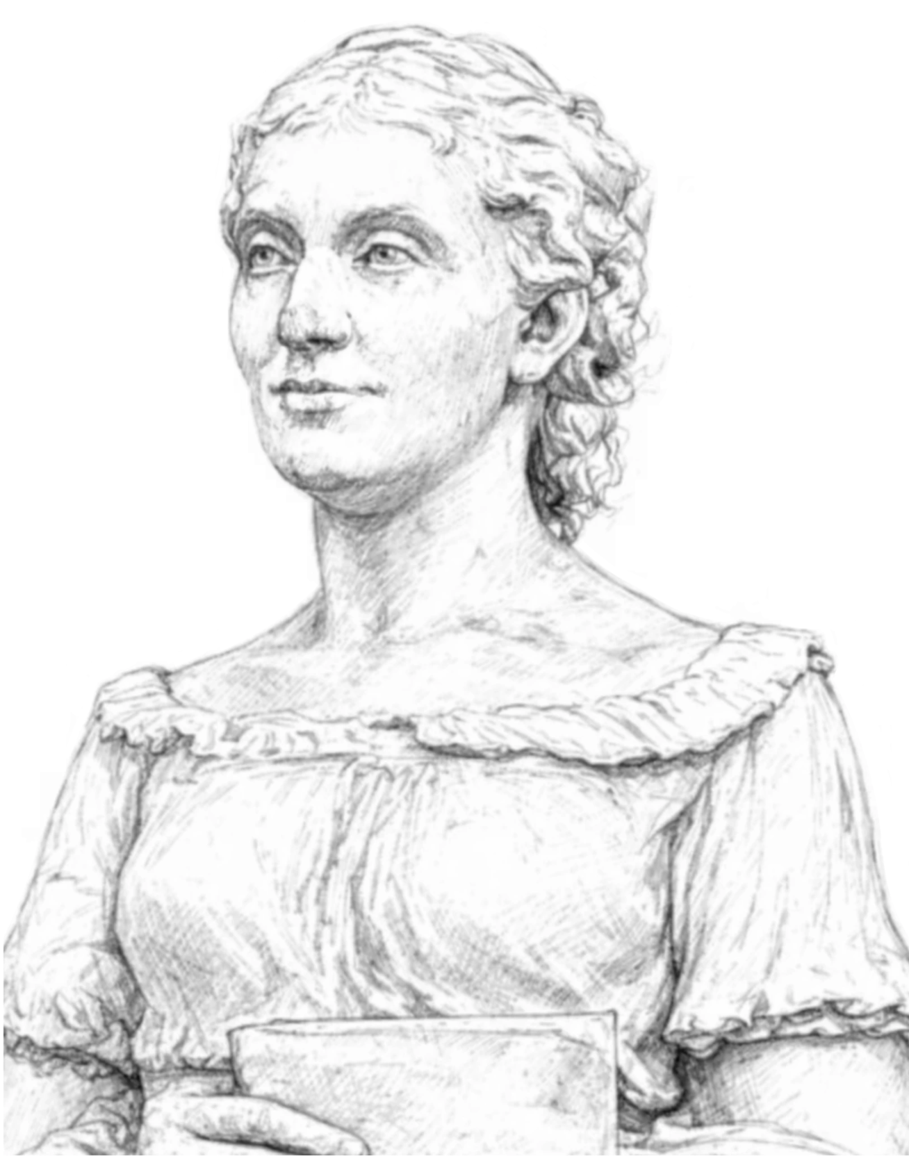 Portrait of Sophie Germain based on a sculpture by Zacharie Astruc