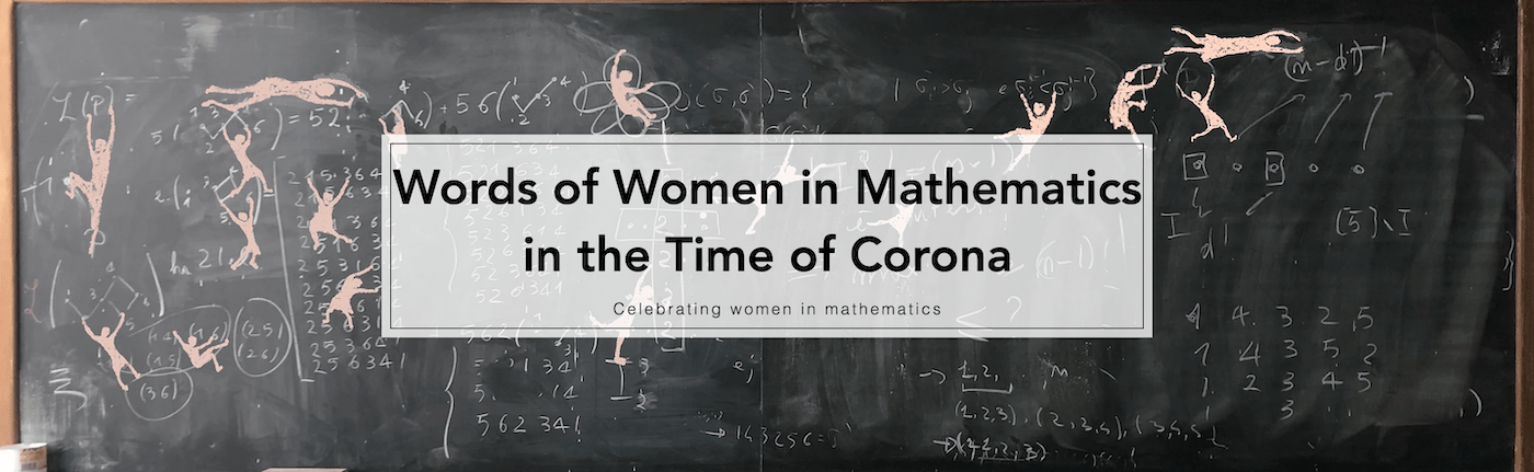 Poster for the movie "Words of Women in Mathematics in the Time of Corona"